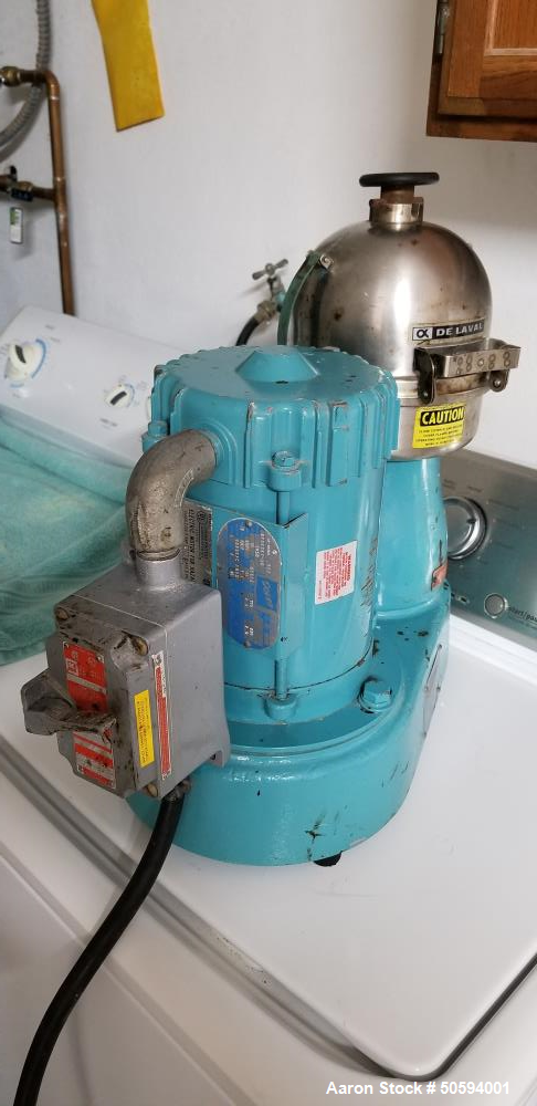 Used De Laval Disc Centrifuge, Model Gyrotester I