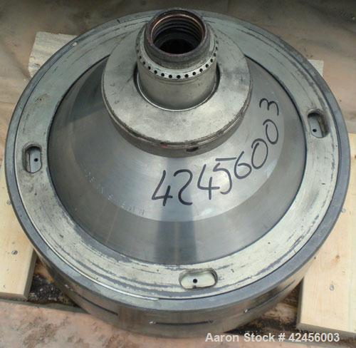 Used Delaval MAPX-309-BGT-29-60/4094-14 Guardian Purifier Disc Centrifuge, 316 Stainless Steel. Maximum bowl speed 1700-1800 rpm. Direct driven by a 15 hp motor. Skid mounted with control panel.