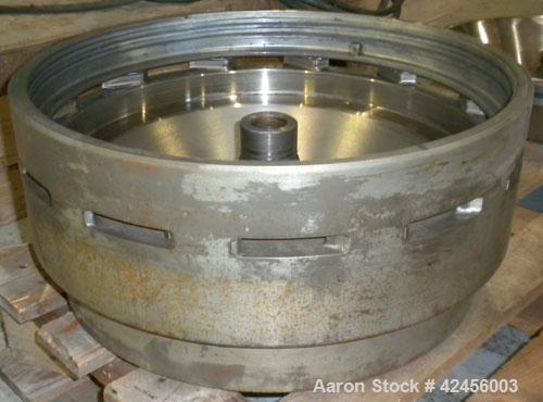 Used Delaval MAPX-309-BGT-29-60/4094-14 Guardian Purifier Disc Centrifuge, 316 Stainless Steel. Maximum bowl speed 1700-1800 rpm. Direct driven by a 15 hp motor. Skid mounted with control panel.