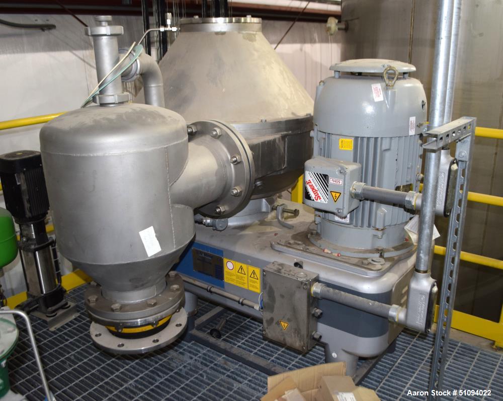 Used- Flottweg AC 2000-430 Desludger Disc Centrifuge