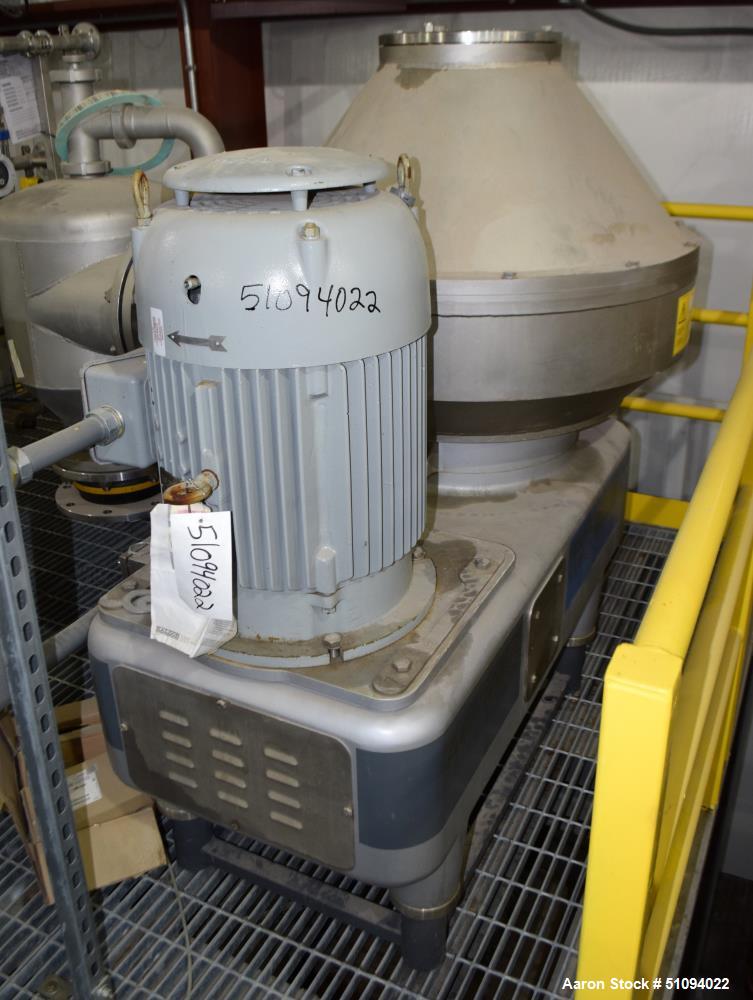 Used- Flottweg AC 2000-430 Desludger Disc Centrifuge