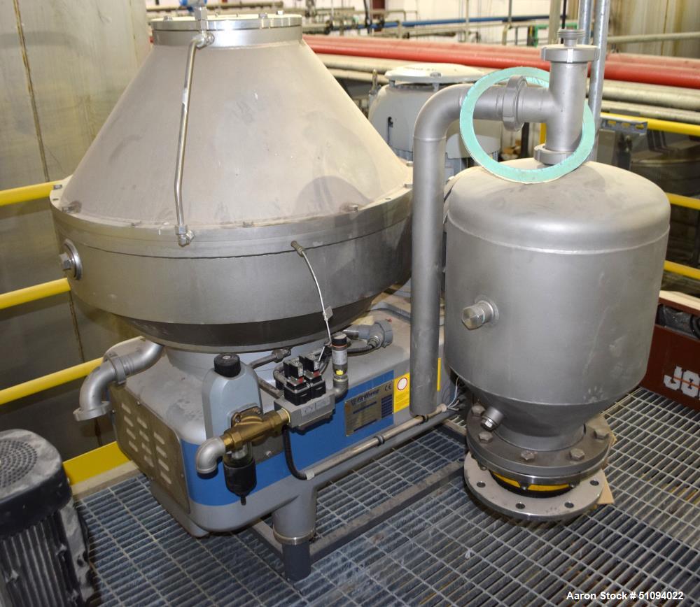 Used Flottweg AC 2000-430 Desludger Disc Centrifuge