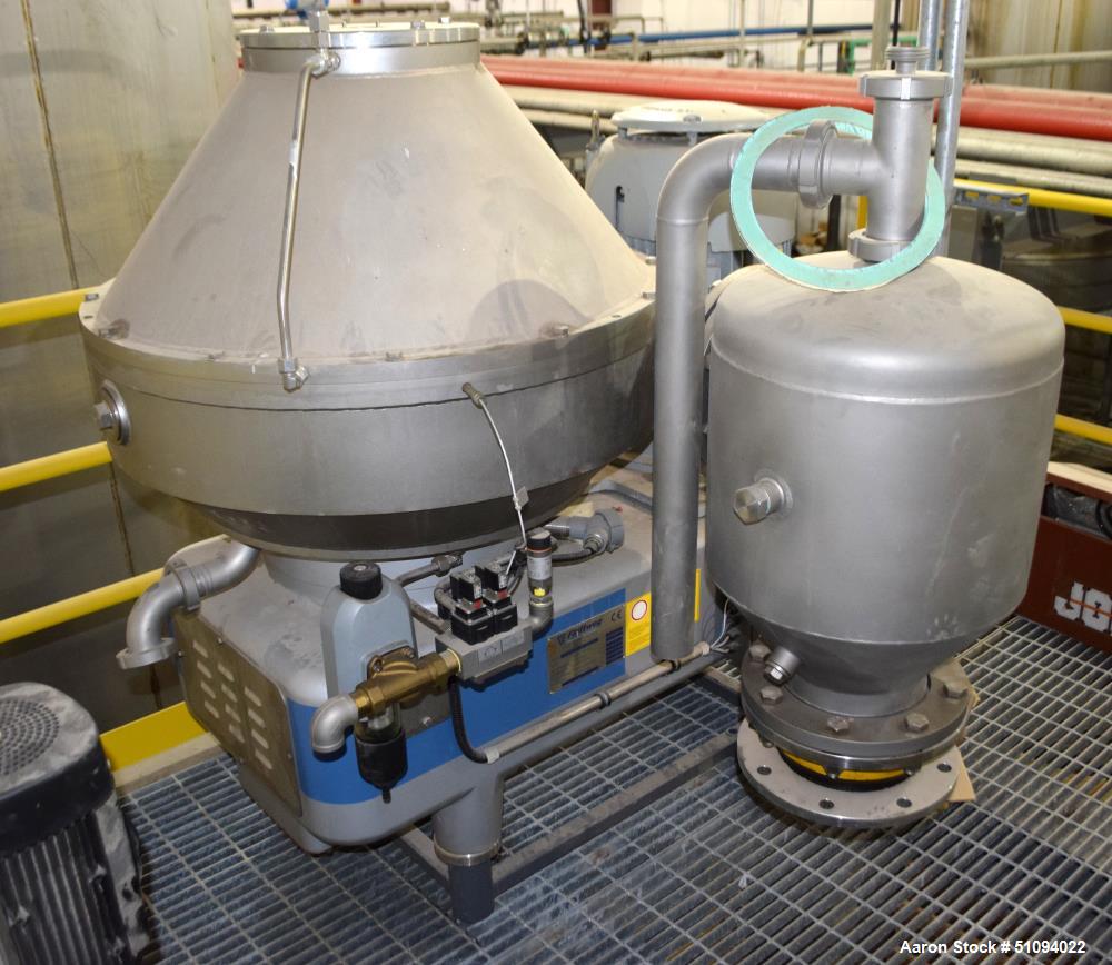 Used- Flottweg AC 2000-430 Desludger Disc Centrifuge