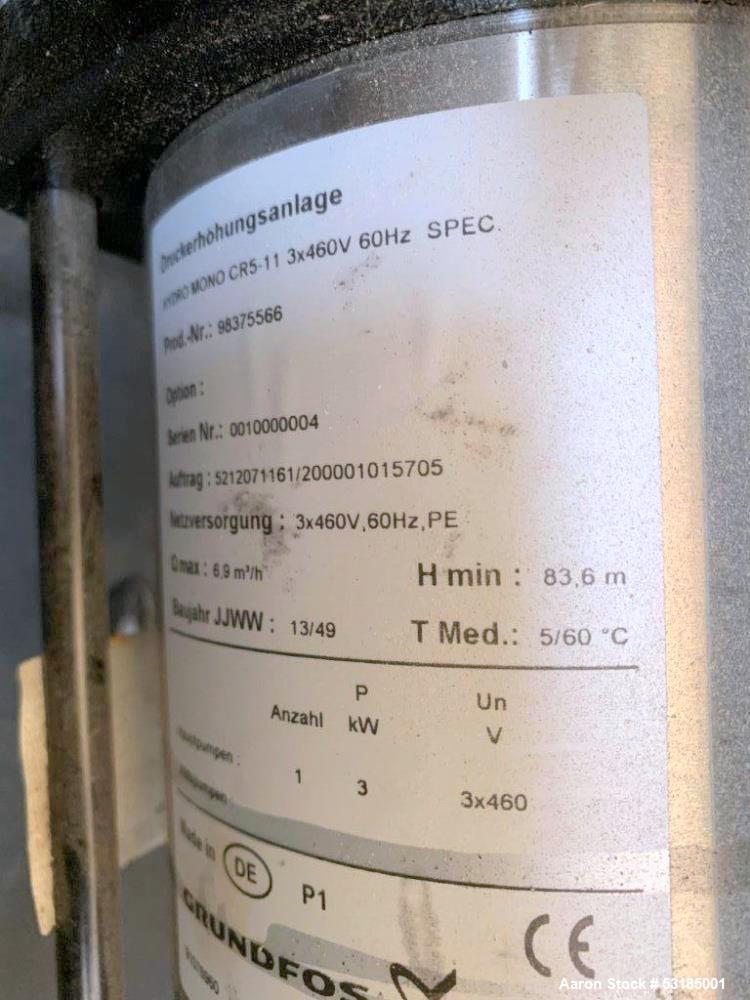 Unused- Flottweg Desludger Disc Centrifuge, Model AC 2000-430. 316 Stainless Steel. Maximum bowl speed 5700 rpm, separator d...