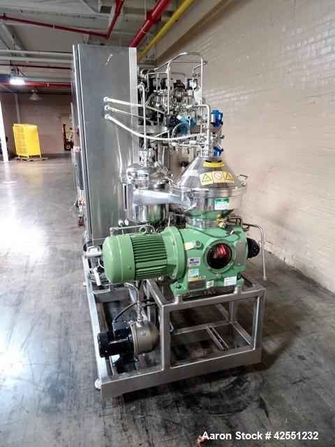 Used GEA Westfalia CSC-6-06-476 Desludger Disc Centrifuge w/C.I.P System, 316L stainless steel product contact surfaces, clarifier design, self cleaning bowl, 11970 max rpm bowl speed, 1.8 liter bowl...