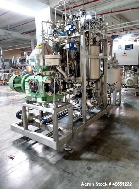 Used GEA Westfalia CSC-6-06-476 Desludger Disc Centrifuge w/C.I.P System, 316L stainless steel product contact surfaces, clarifier design, self cleaning bowl, 11970 max rpm bowl speed, 1.8 liter bowl...