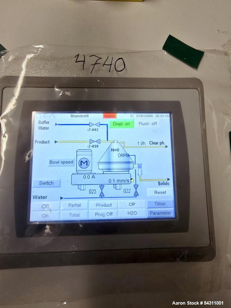 Used GEA Westfalia Disc Centrifuge FSE 10-06-077 for Sale – Stainless Steel, 12,000 RPM