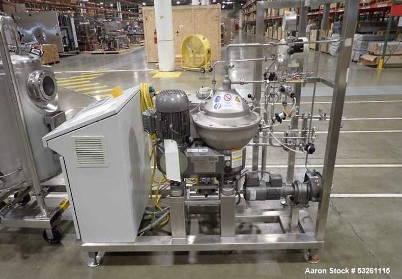 Used GEA Westfalia FTC 1-06-107 Stainless Steel Separator Centrifuge – 0.75 m³/HR – 13,500 RPM