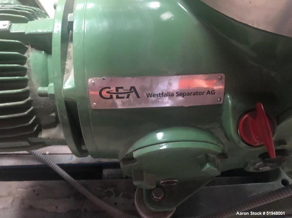 Used-GEA Westfalia SA7-06-076 Desludger Disc Centrifuge