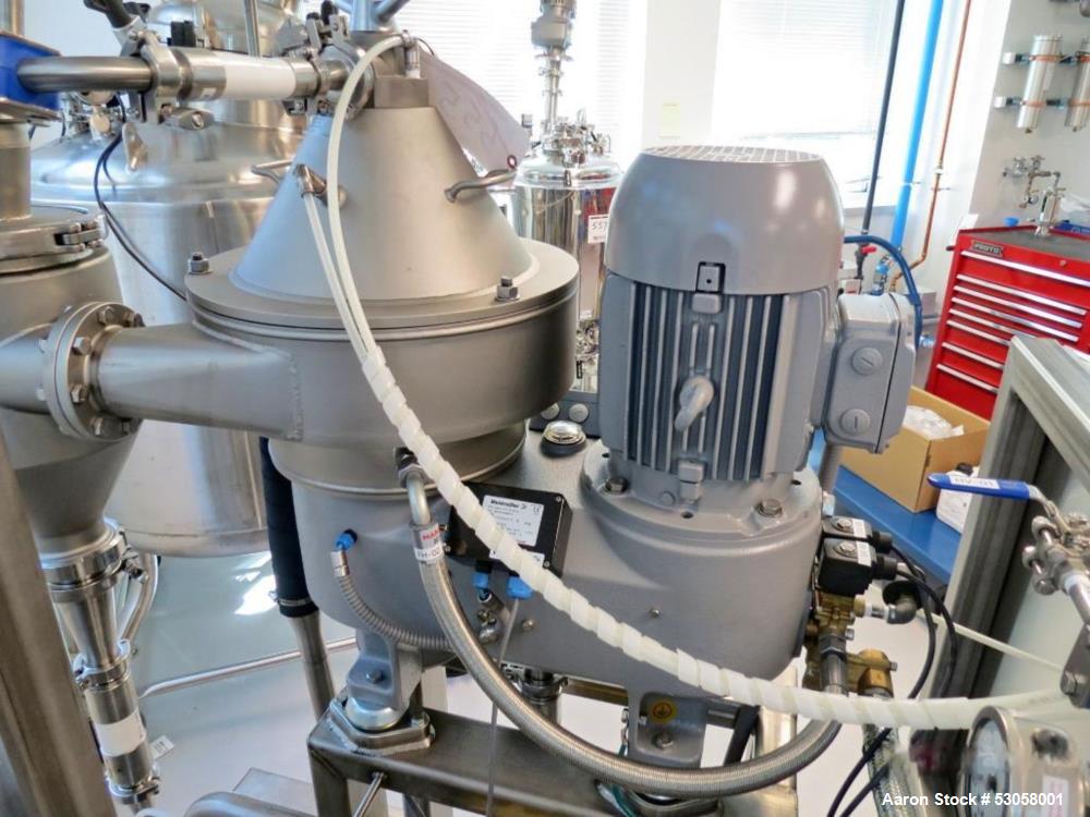 Used-GEA DSE 10-06-077 Self-Cleaning Disc Stack Centrifuge Separator, S/N 96034-221. Bowl VFD Drive, Allen Bradley PLC Panel...