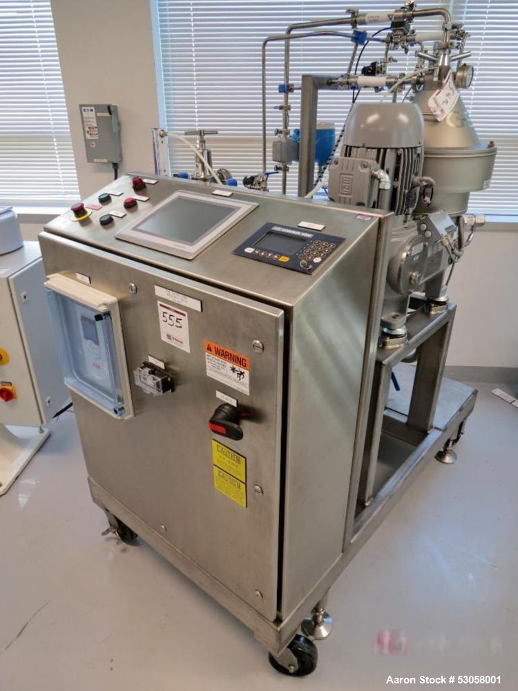 Used-GEA DSE 10-06-077 Self-Cleaning Disc Stack Centrifuge Separator, S/N 96034-221. Bowl VFD Drive, Allen Bradley PLC Panel...