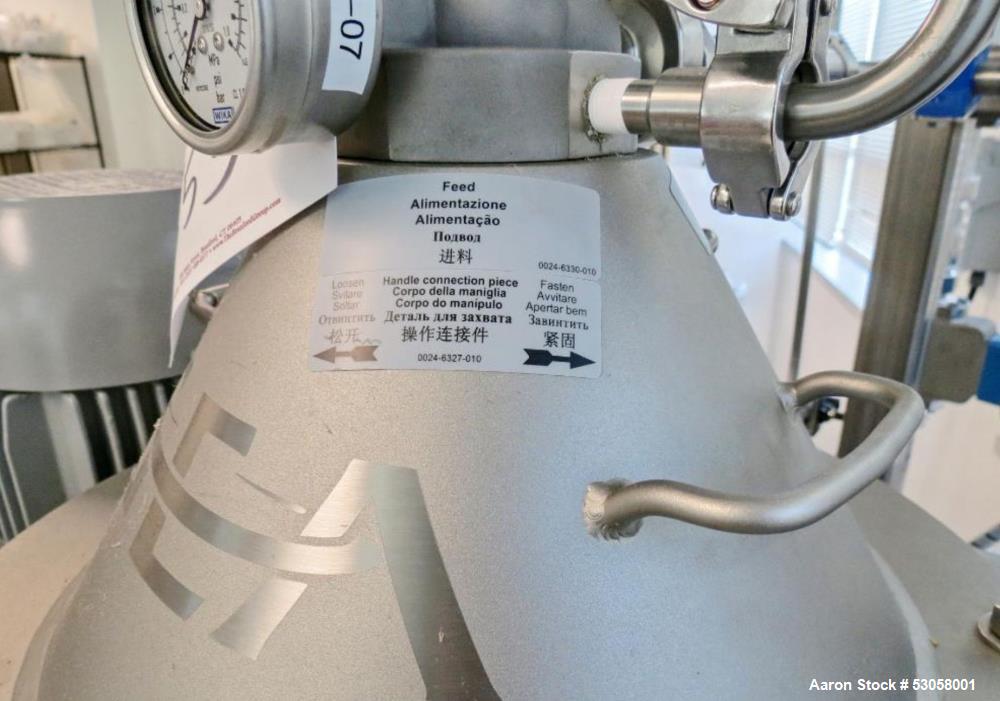 Used-GEA DSE 10-06-077 Self-Cleaning Disc Stack Centrifuge Separator, S/N 96034-221. Bowl VFD Drive, Allen Bradley PLC Panel...