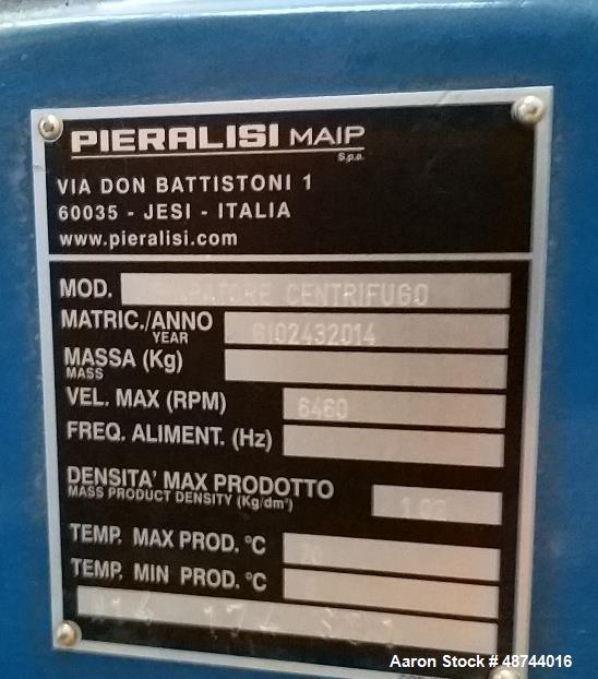 Used Pieralisi Saturno Separator