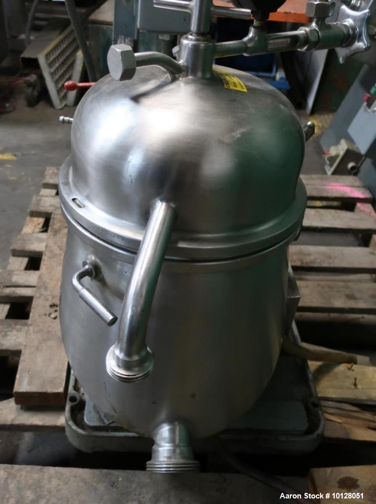 Used- Westfalia Disc Centrifuge, Model SA 1-02-175.