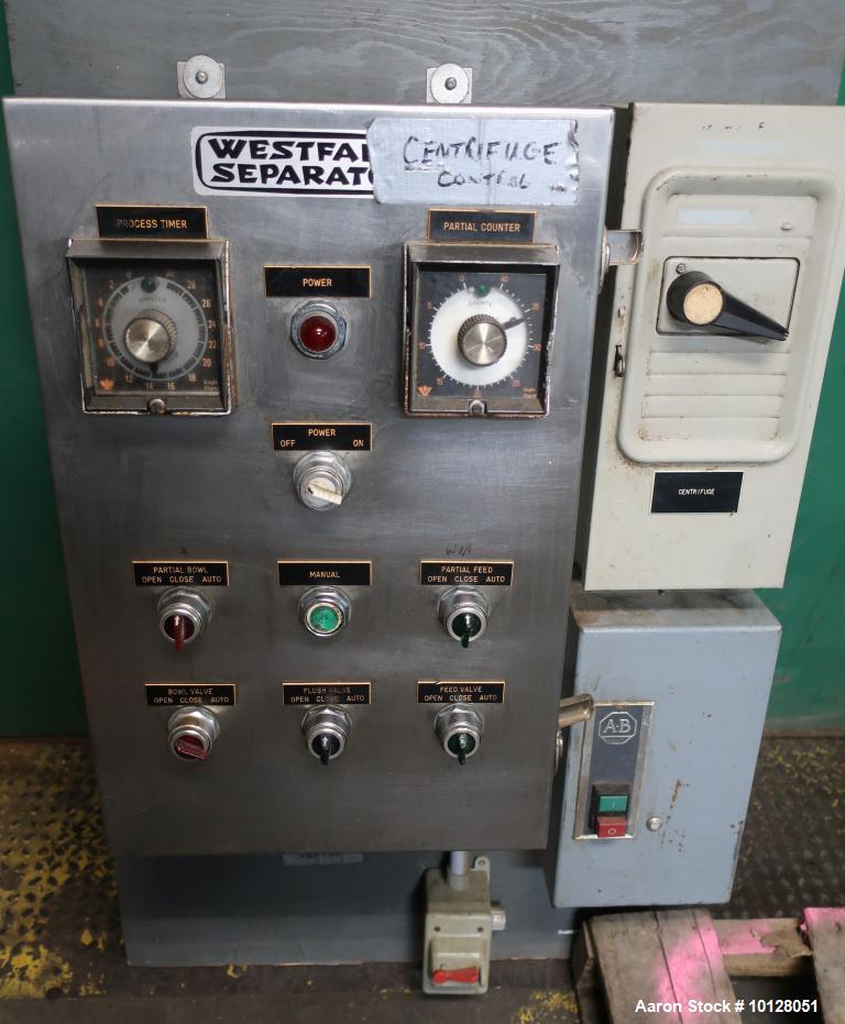 Used- Westfalia Disc Centrifuge, Model SA 1-02-175.