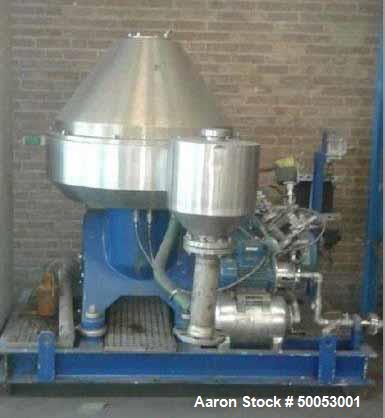 Used Veronesi Disc Centrifuge, Model AF2000 LEN122 XBC 50 CV WP