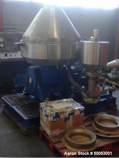 Used Veronesi Disc Centrifuge, Model AF2000 LEN122 XBC 50 CV WP