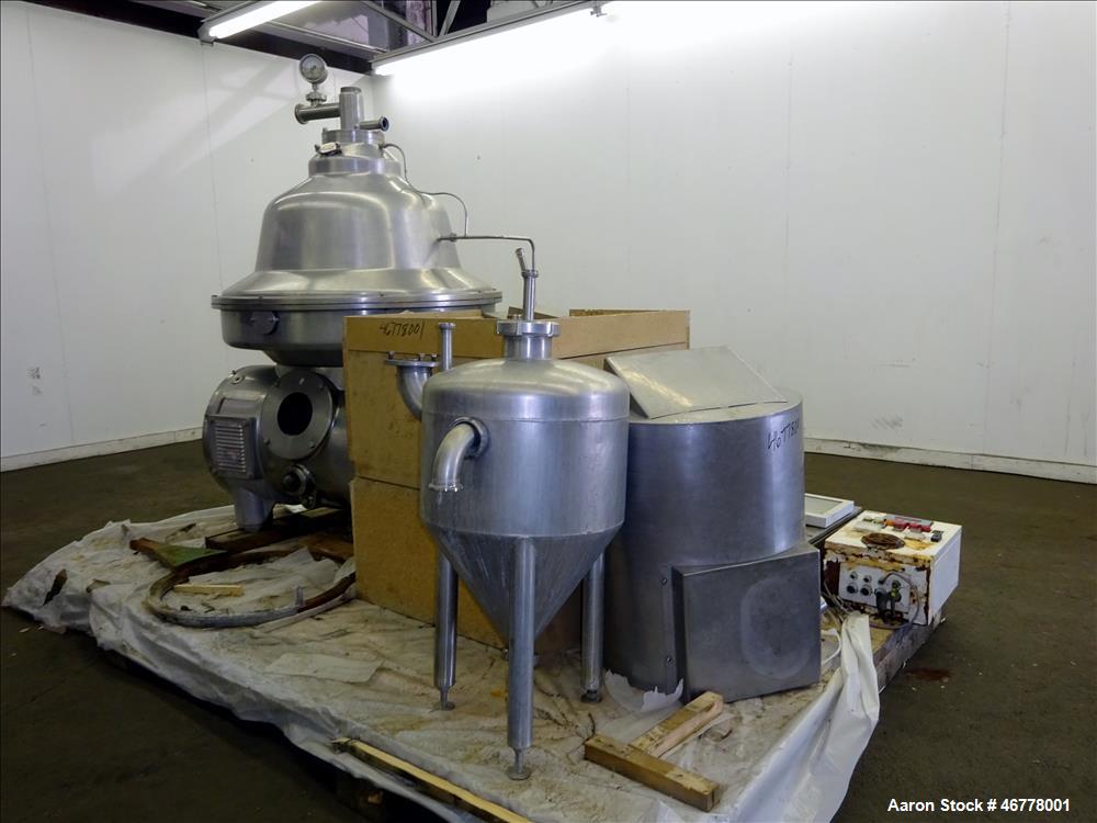 Used GEA Westfalia CNB-130-01-076 "Bactofuge" Desludger Disc Centrifuge