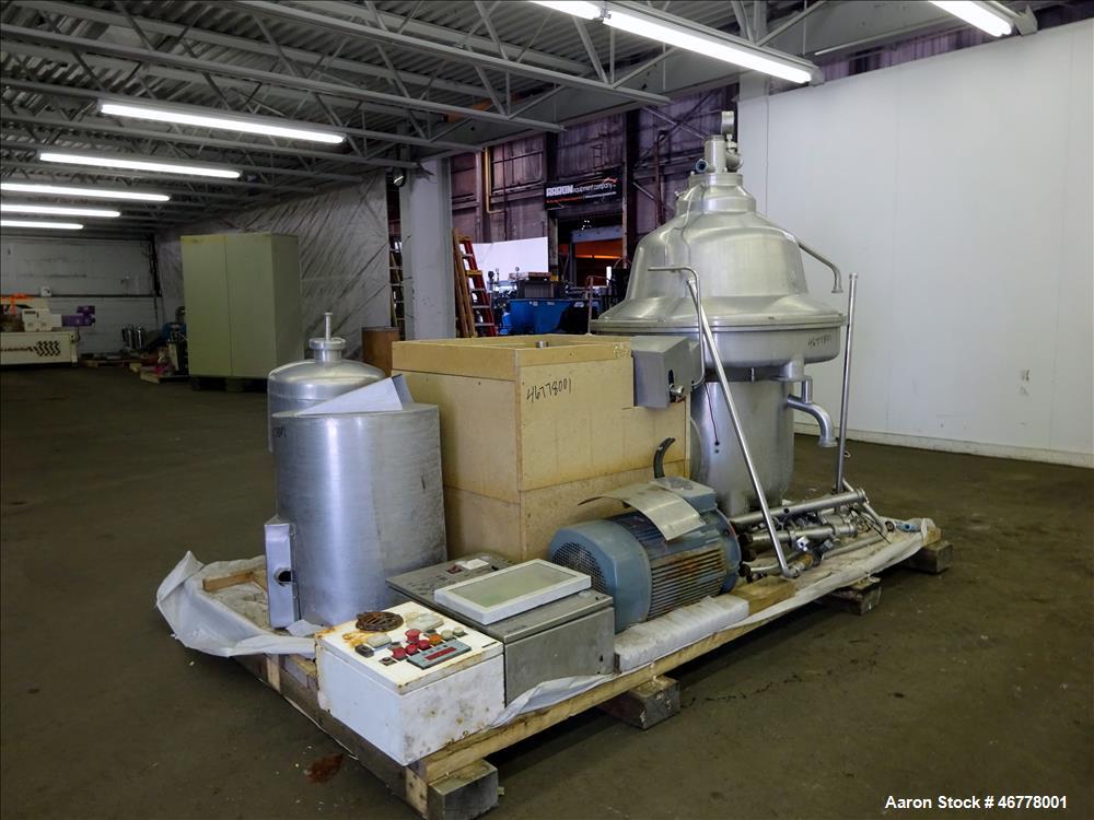 Used GEA Westfalia CNB-130-01-076 "Bactofuge" Desludger Disc Centrifuge