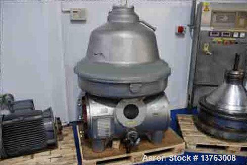 Used Stainless Steel GEA Westfalia "Bactofuge" Desludger Disc Centrifuge, CNE-300-01-076