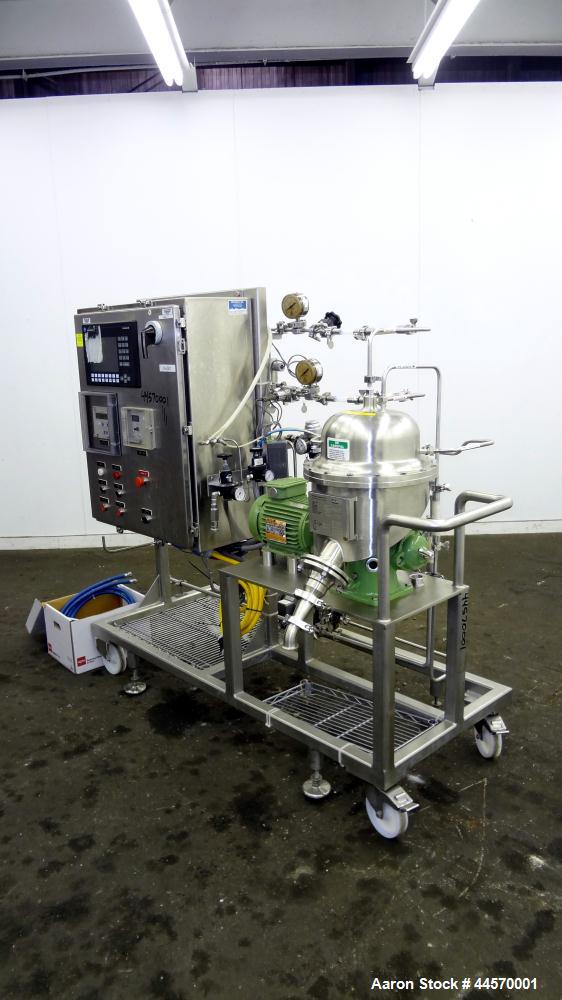 Used Stainless Steel Westfalia Ultra Polishing Desludger Disc Centrifuge, CSA 1