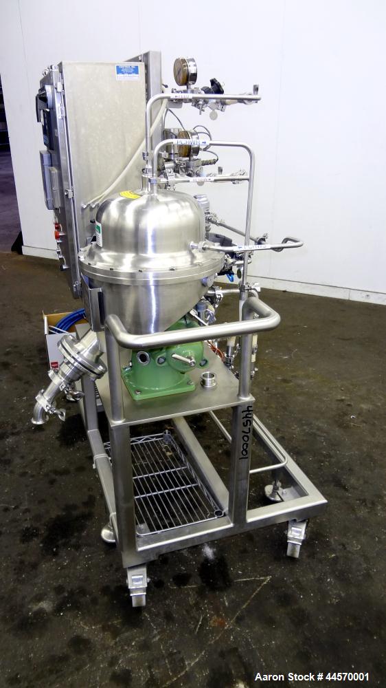 Used Stainless Steel Westfalia Ultra Polishing Desludger Disc Centrifuge, CSA 1