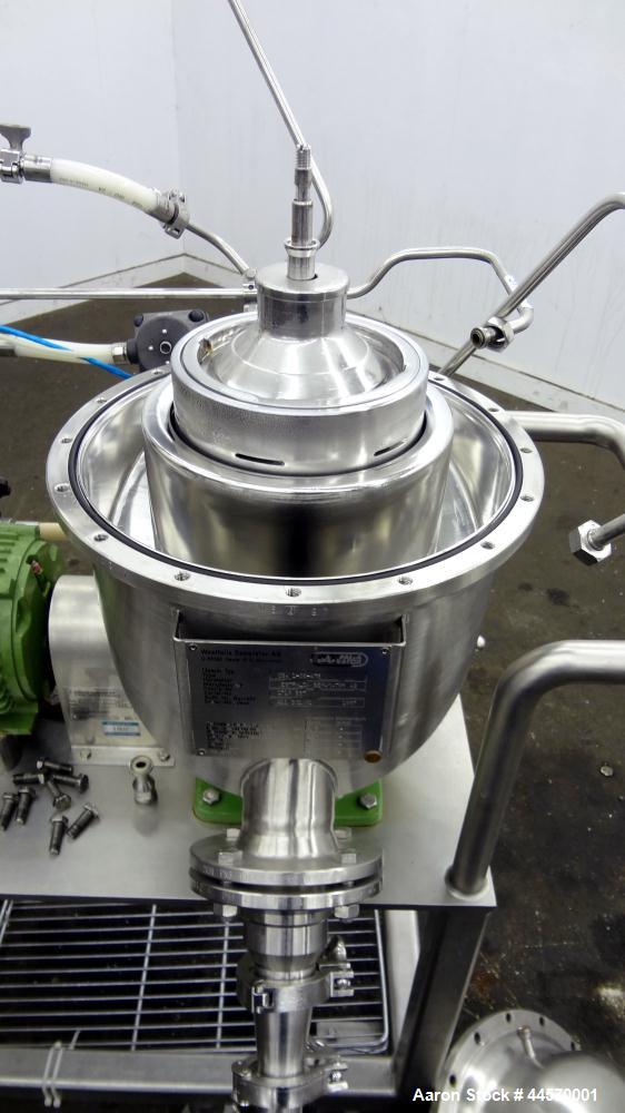 Used Stainless Steel Westfalia Ultra Polishing Desludger Disc Centrifuge, CSA 1