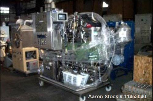 Used Westfalia CSA-16-06-476 desludger disc centrifuge. Biotech/ultra-polishing design, 316 stainless steel construction on product contact areas, max bowl speed 8150 rpm, clarifier design (liquid/so...