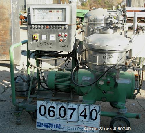 Used Stainless Steel Westfalia "Ultra Polishing" Desludging Disc Centrifuge, CSA-19-47-476 