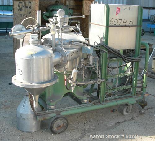 Used Stainless Steel Westfalia "Ultra Polishing" Desludging Disc Centrifuge, CSA-19-47-476 