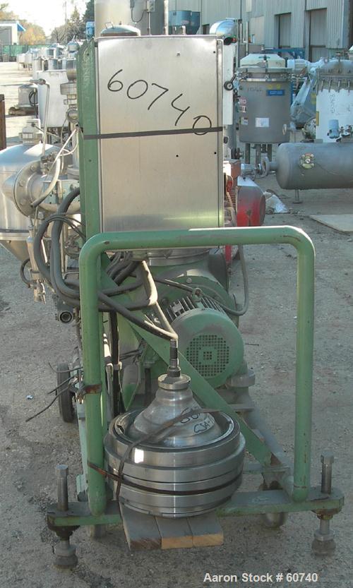 Used Stainless Steel Westfalia "Ultra Polishing" Desludging Disc Centrifuge, CSA-19-47-476 