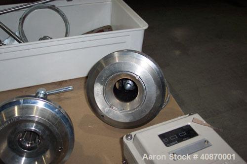 Used Westfalia CSA-1-06-476 "Ultra Polishing" desludger disc centrifuge. 316 stainless steel construction on product contact areas, clarifier design (liquid/solids), centripetal pump liquid discharge...