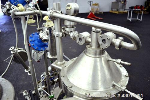 Used Stainless steel Westfalia Ultra Polishing Desludging Disc Centrifuge, CSA-
