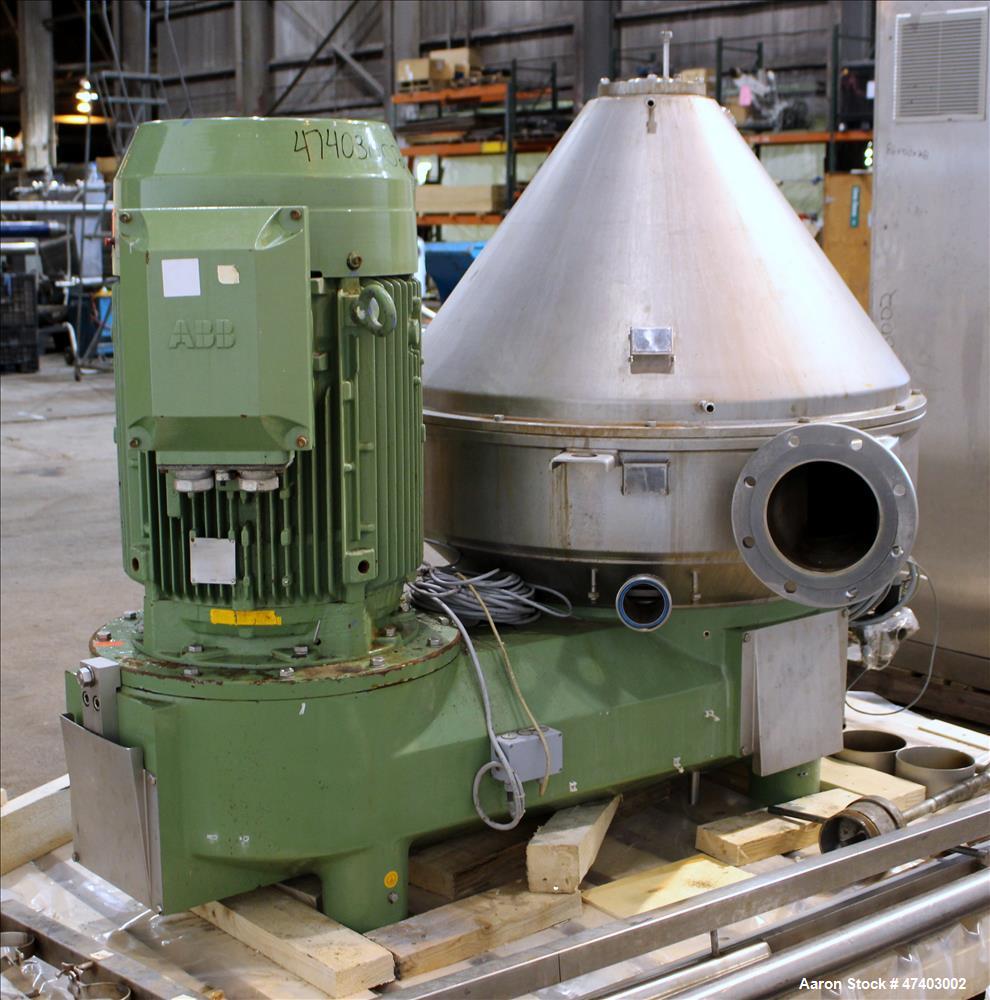 Used Westfalia Desludger Disc Centrifuge, Model GSE-200-06-777