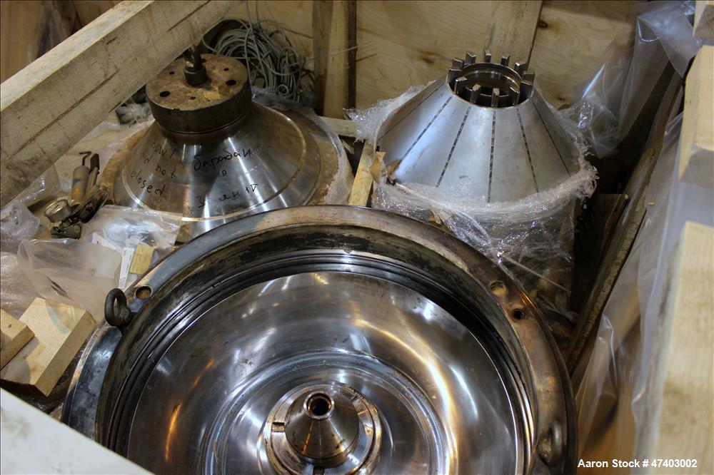 Used Westfalia Desludger Disc Centrifuge, Model GSE-200-06-777
