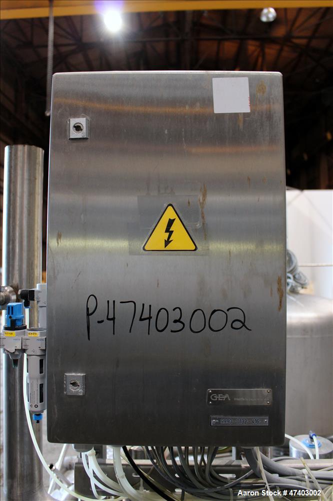 Used Westfalia Desludger Disc Centrifuge, Model GSE-200-06-777