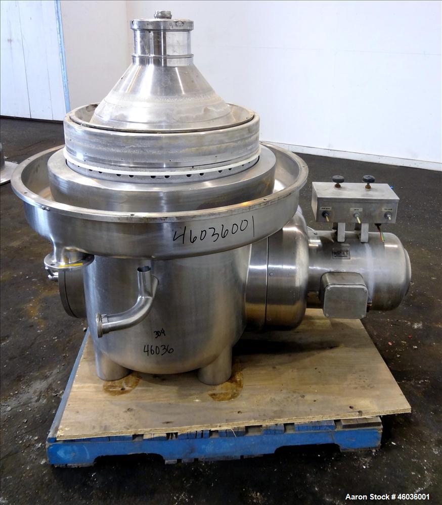 Used Westfalia MSA-120-01-076 Disc Centrifuge