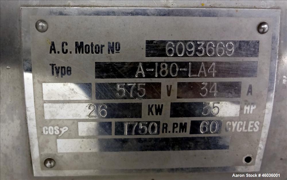Used Westfalia MSA-120-01-076 Disc Centrifuge