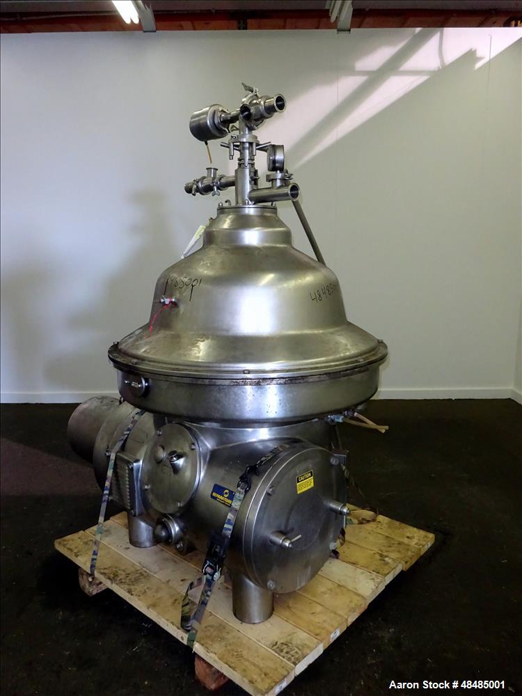 Used Westfalia MSA-120-01-076 Desludger Disc Centrifuge