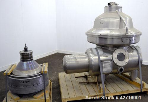 Used Stainless Steel Westfalia Desludger Disc Centrifuge, MSA-120-47-076