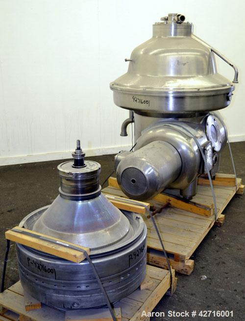 Used Stainless Steel Westfalia Desludger Disc Centrifuge, MSA-120-47-076