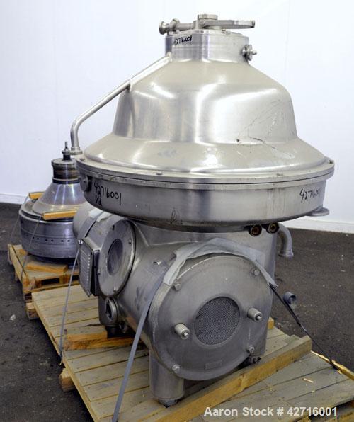 Used Stainless Steel Westfalia Desludger Disc Centrifuge, MSA-120-47-076
