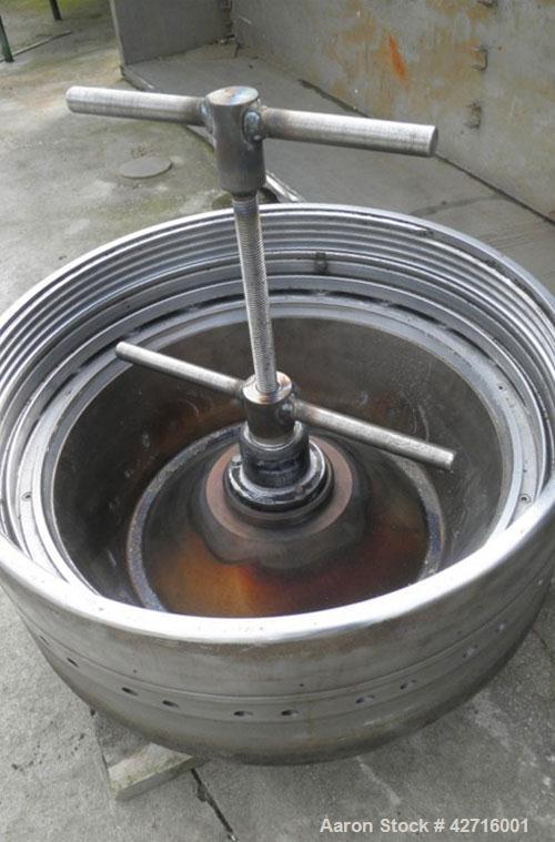 Used Stainless Steel Westfalia Desludger Disc Centrifuge, MSA-120-47-076