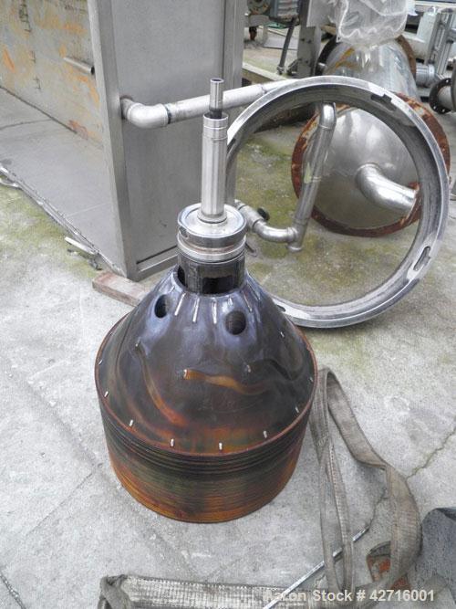 Used Stainless Steel Westfalia Desludger Disc Centrifuge, MSA-120-47-076