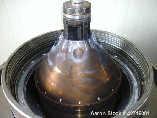 Used Stainless Steel Westfalia Desludger Disc Centrifuge, MSA-120-47-076