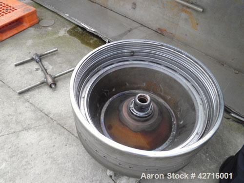 Used Stainless Steel Westfalia Desludger Disc Centrifuge, MSA-120-47-076