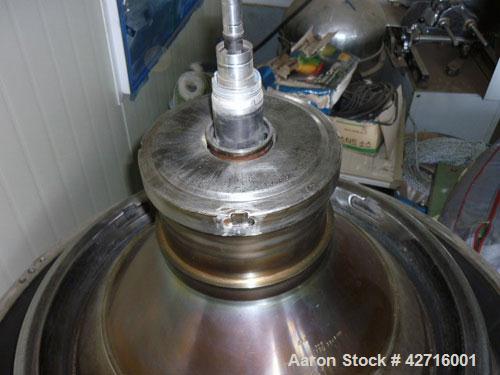 Used Stainless Steel Westfalia Desludger Disc Centrifuge, MSA-120-47-076