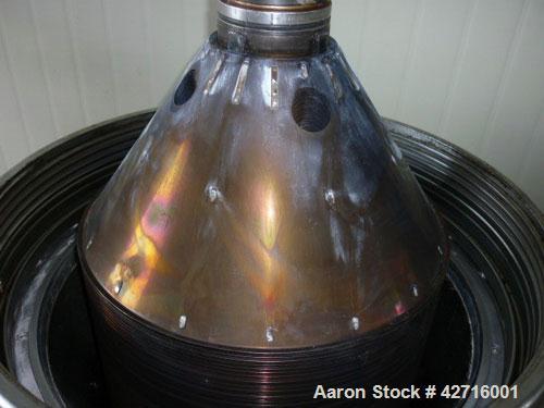 Used Stainless Steel Westfalia Desludger Disc Centrifuge, MSA-120-47-076