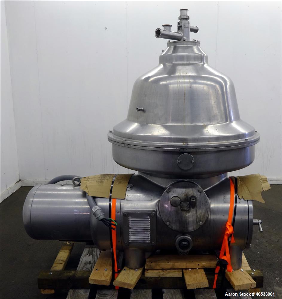 Used Westfalia MSA-200-01-076 Desludger Disc Centrifuge