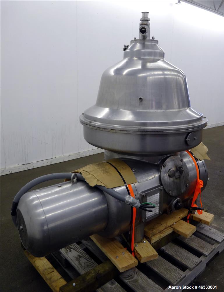 Used Westfalia MSA-200-01-076 Desludger Disc Centrifuge
